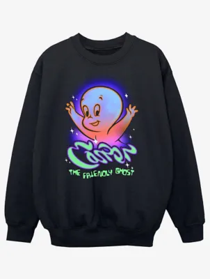 Black Sweatshirt for Kids featuring NW2 Casper The Friendly Ghost | Sweatshirts & Hoodies | George at ASDA