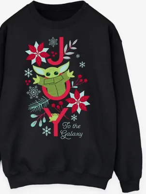 George at ASDA Mandalorian Grogu Joy Galaxy Men's Sweatshirt - NW2