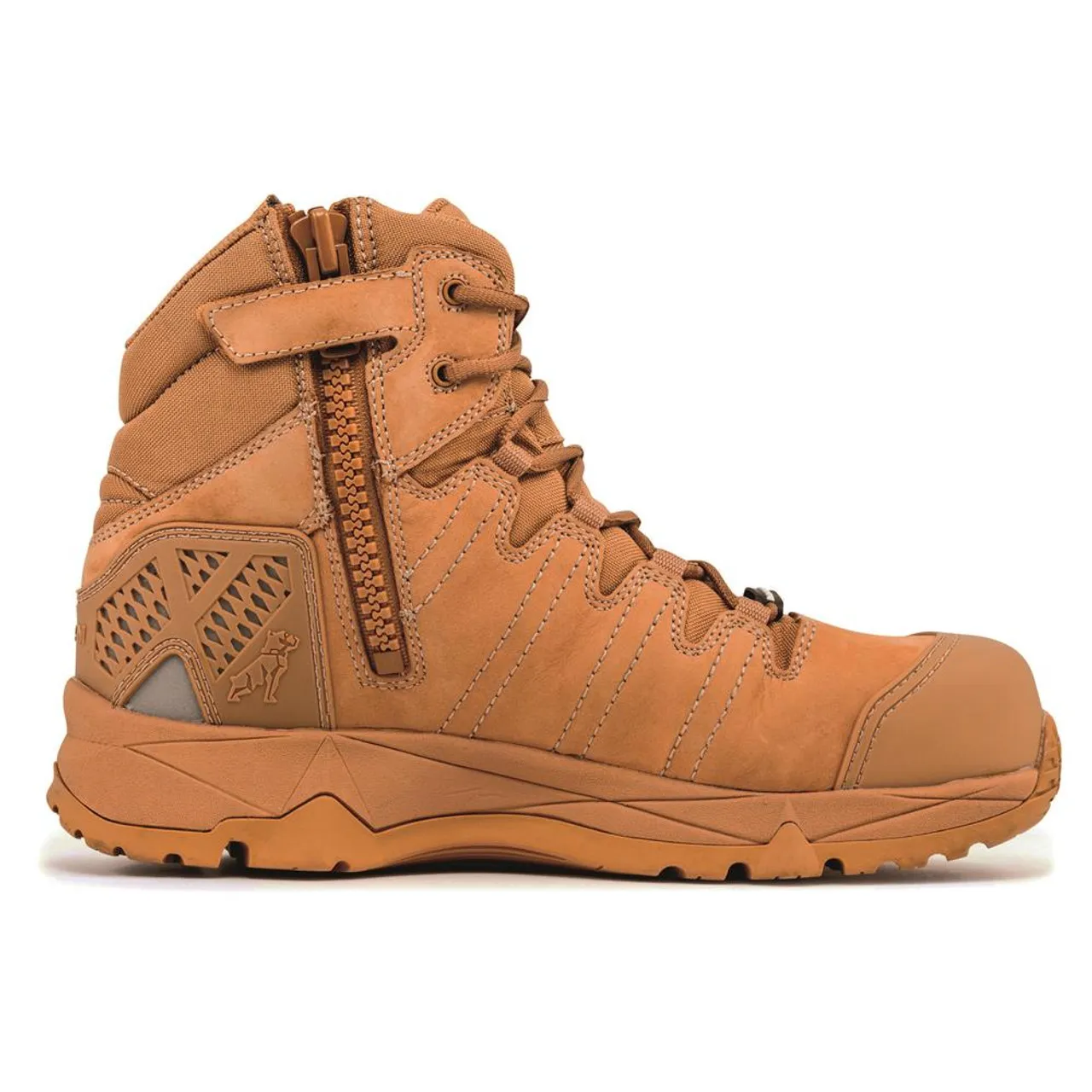 Octane Zip Composite Toe Lace Up Work Boots Honey