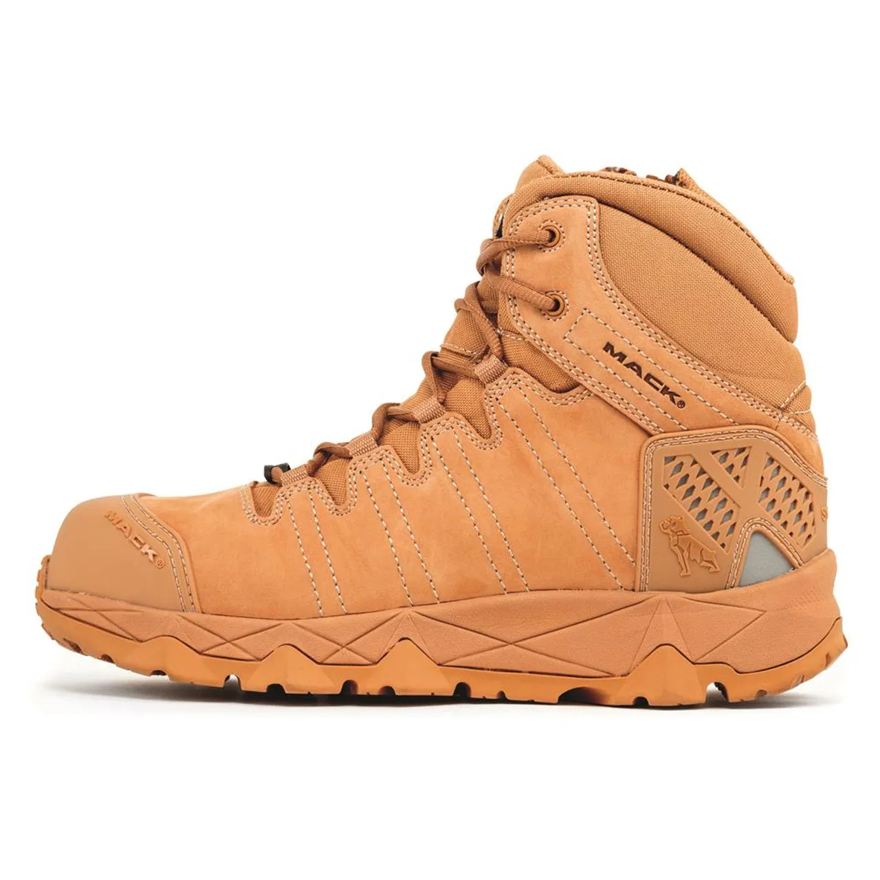 Octane Zip Composite Toe Lace Up Work Boots Honey