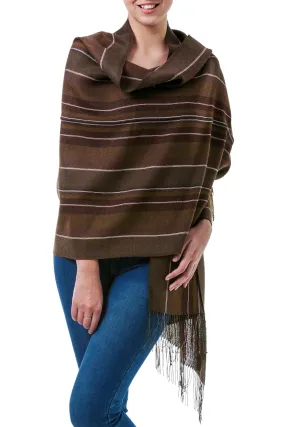 Luxurious Alpaca and Silk Shawl by Olive Fields