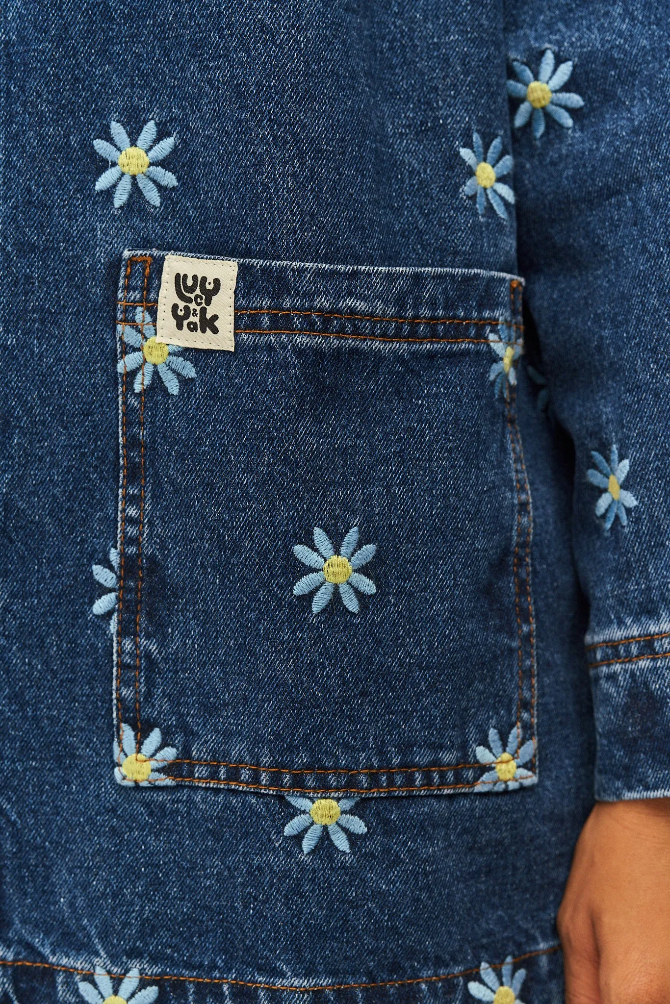 Denim Jacket Daisy-Mae Embroidery - Olly