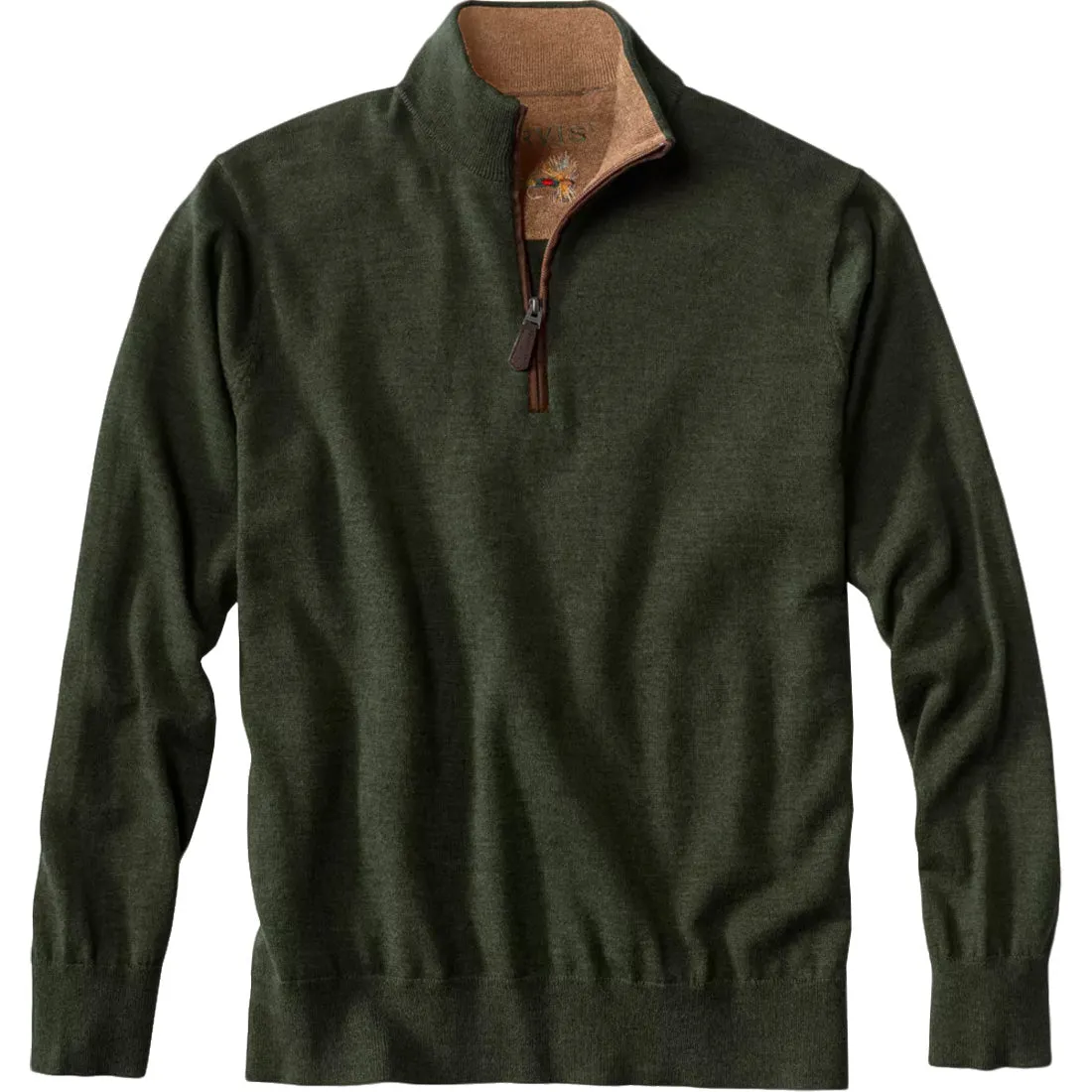 Stylish Orvis Merino Wool Quarter Zip Sweater 2.0 - Men's