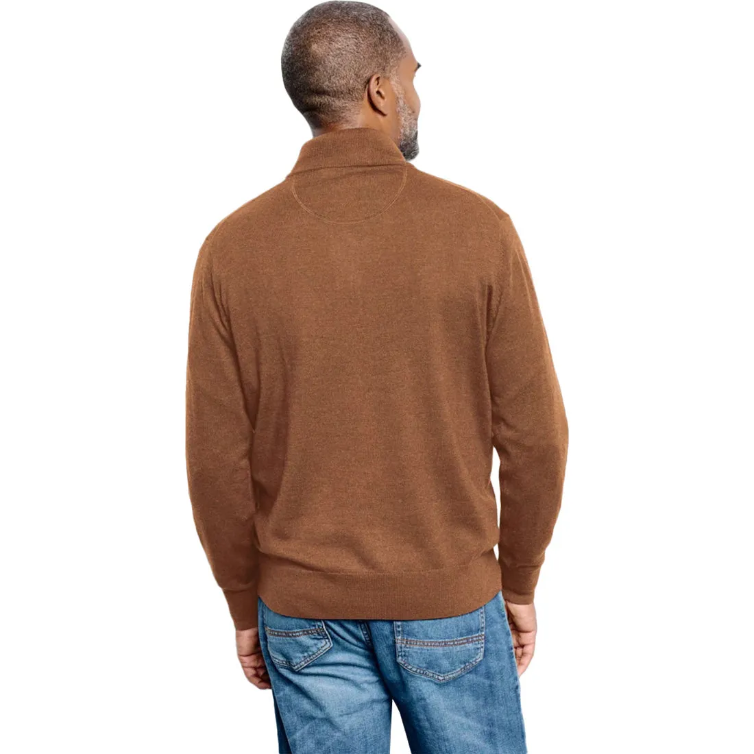 Stylish Orvis Merino Wool Quarter Zip Sweater 2.0 - Men's