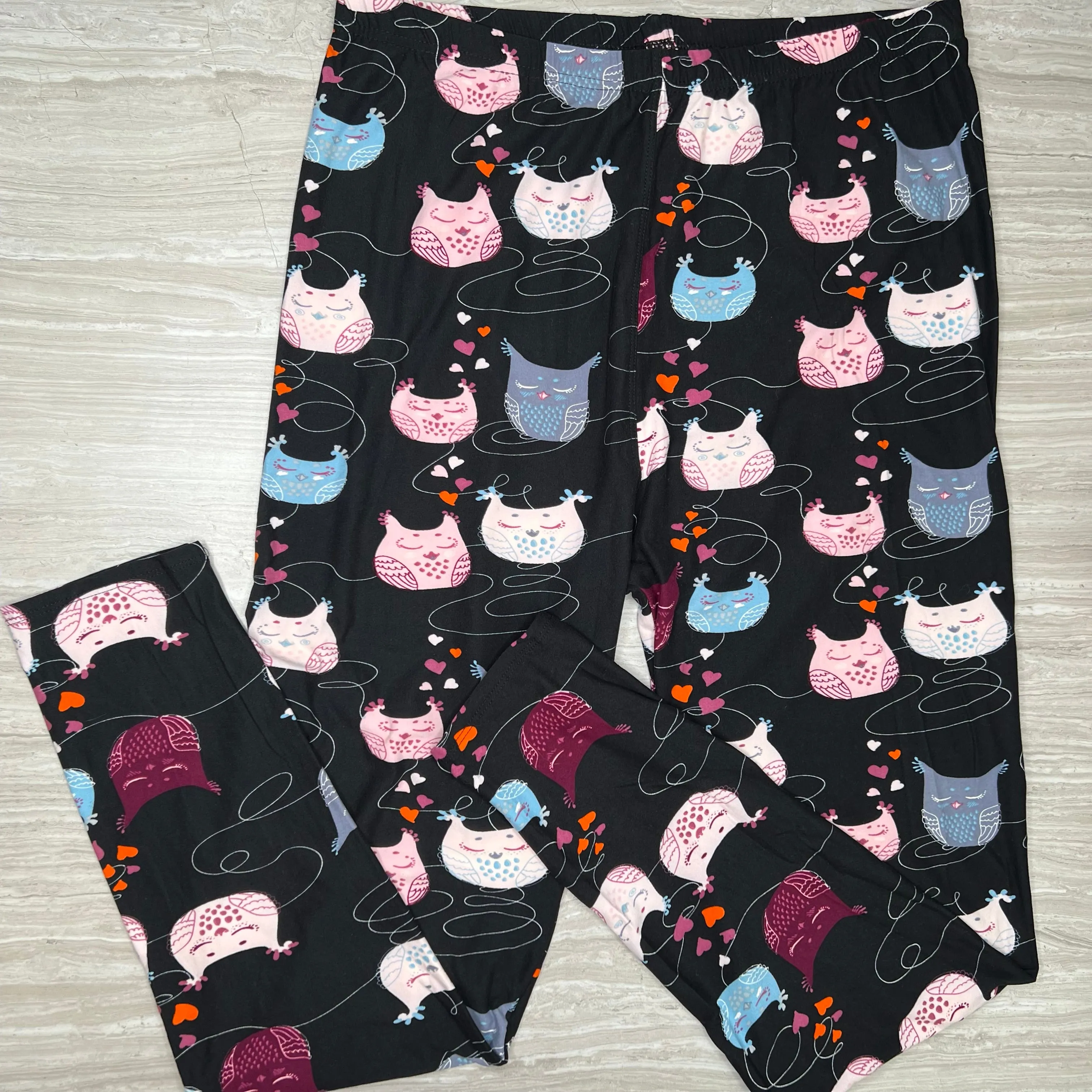 Owl Print Leggings - Dreamy Design.