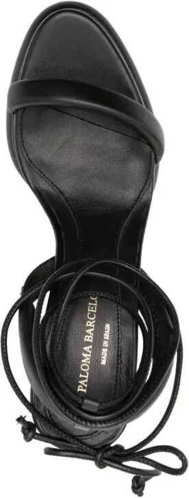 Black Paloma Barceló Iris 115mm Leather Sandals