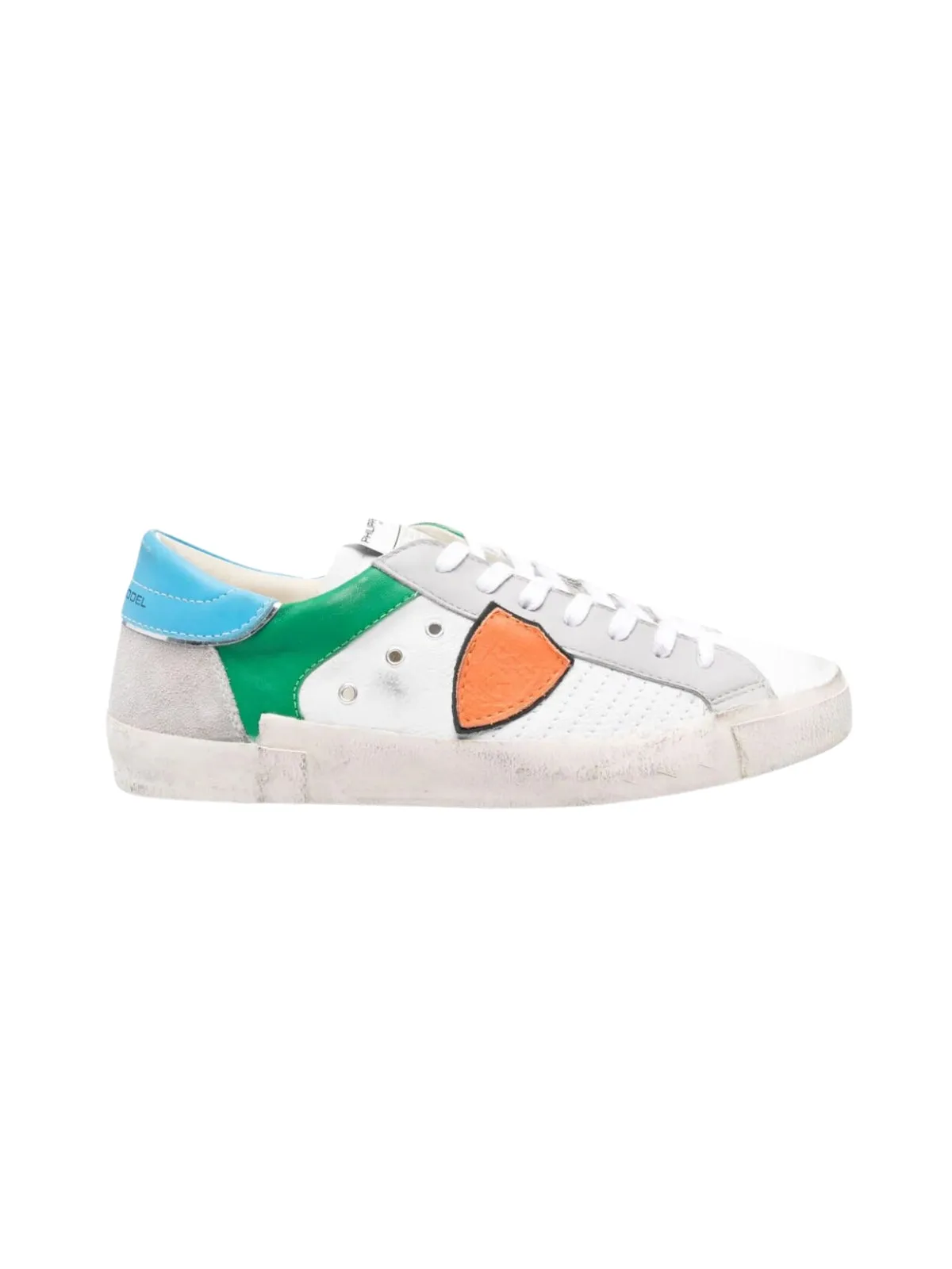 Philippe Model Blanc Orange Sneaker Prsx Low Pop