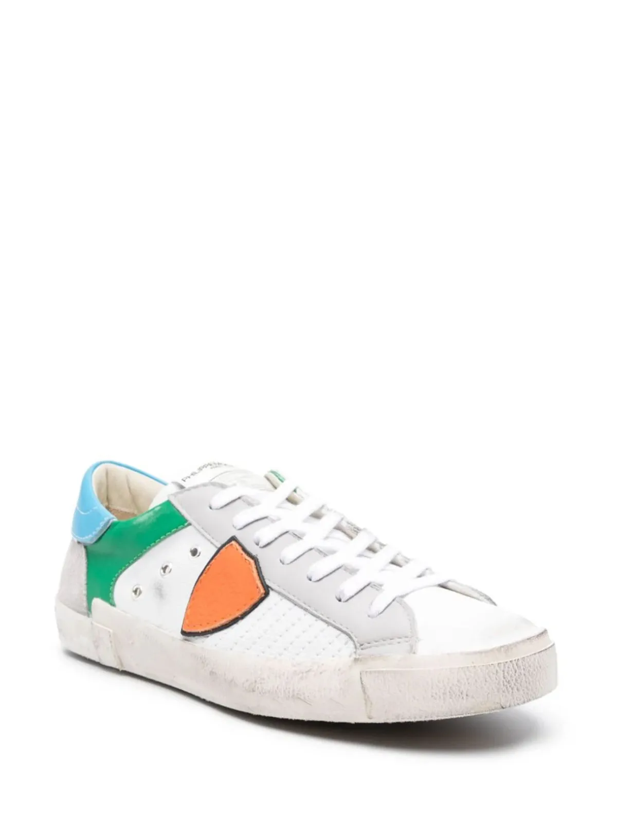 Philippe Model Blanc Orange Sneaker Prsx Low Pop