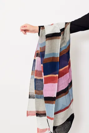 Classic Striped Linen Cotton Stole