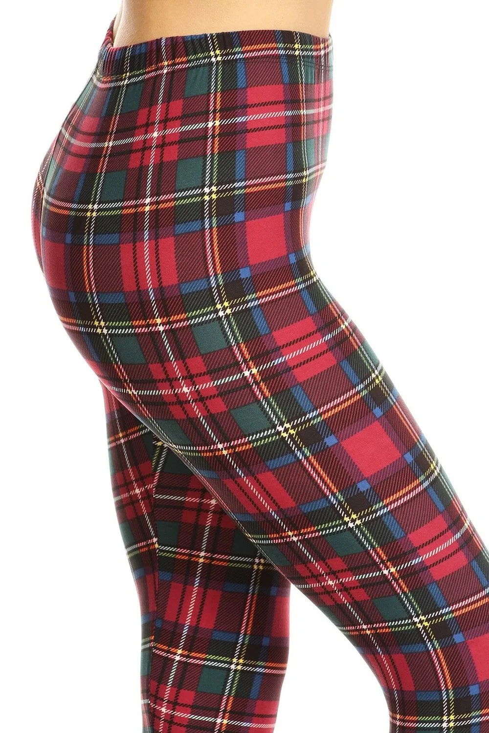 Plaid Pattern Leggings