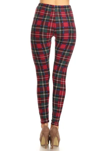 Plaid Pattern Leggings