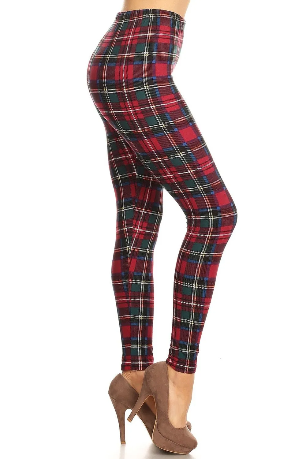 Plaid Pattern Leggings