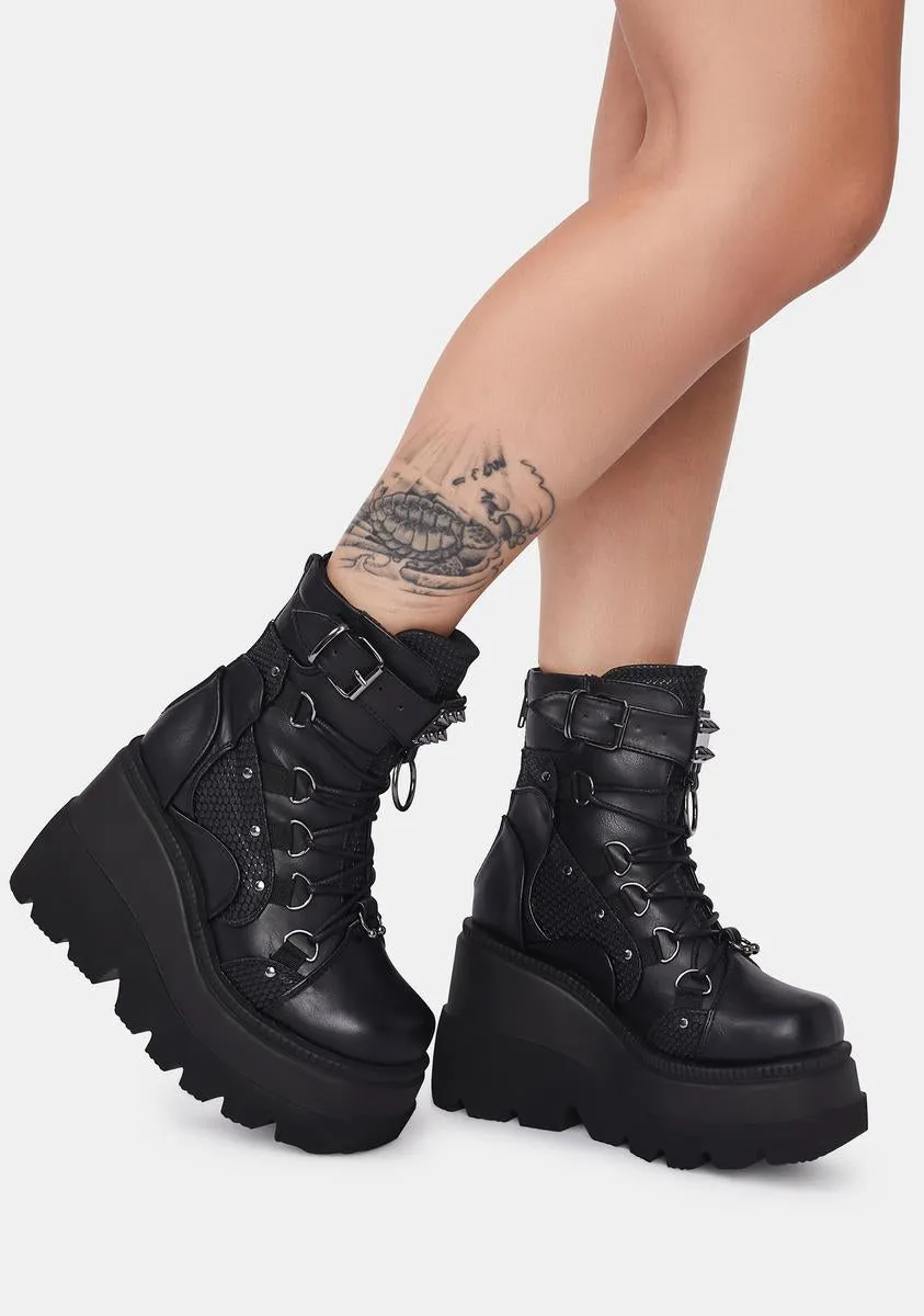 Platform Combat Boots