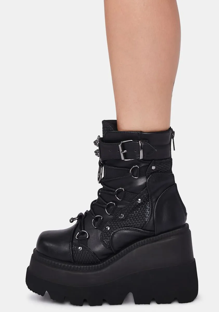 Platform Combat Boots