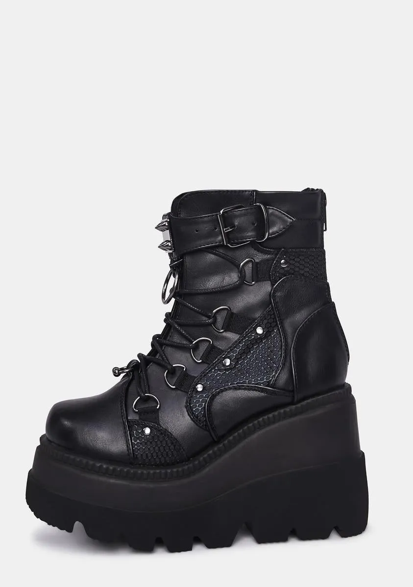 Platform Combat Boots