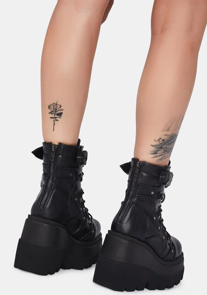 Platform Combat Boots