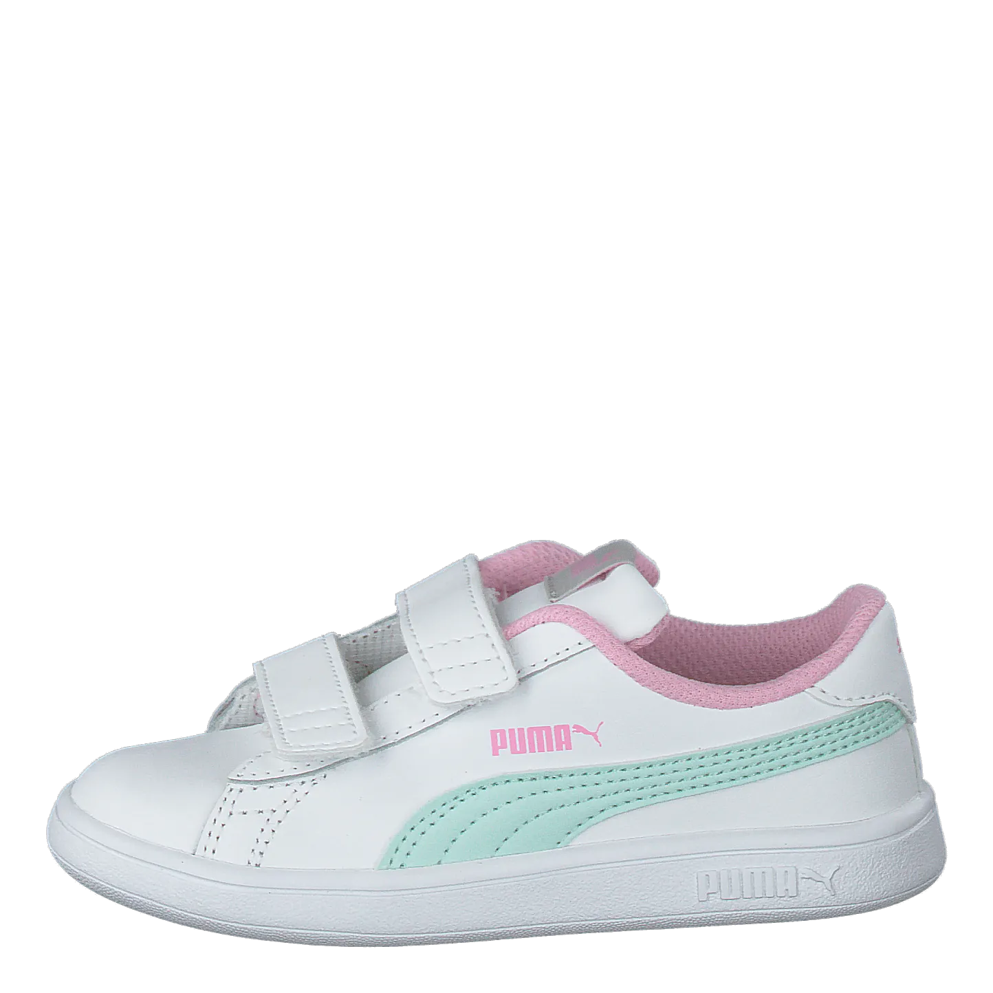 Puma White Fair Aqua Pale Pink Puma Shoes Puma Smash V2 L Inf