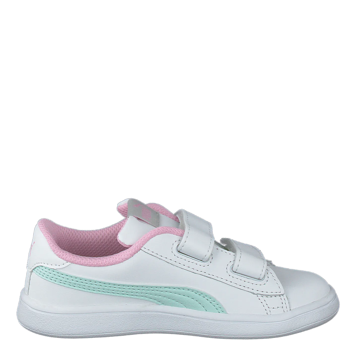 Puma White Fair Aqua Pale Pink Puma Shoes Puma Smash V2 L Inf