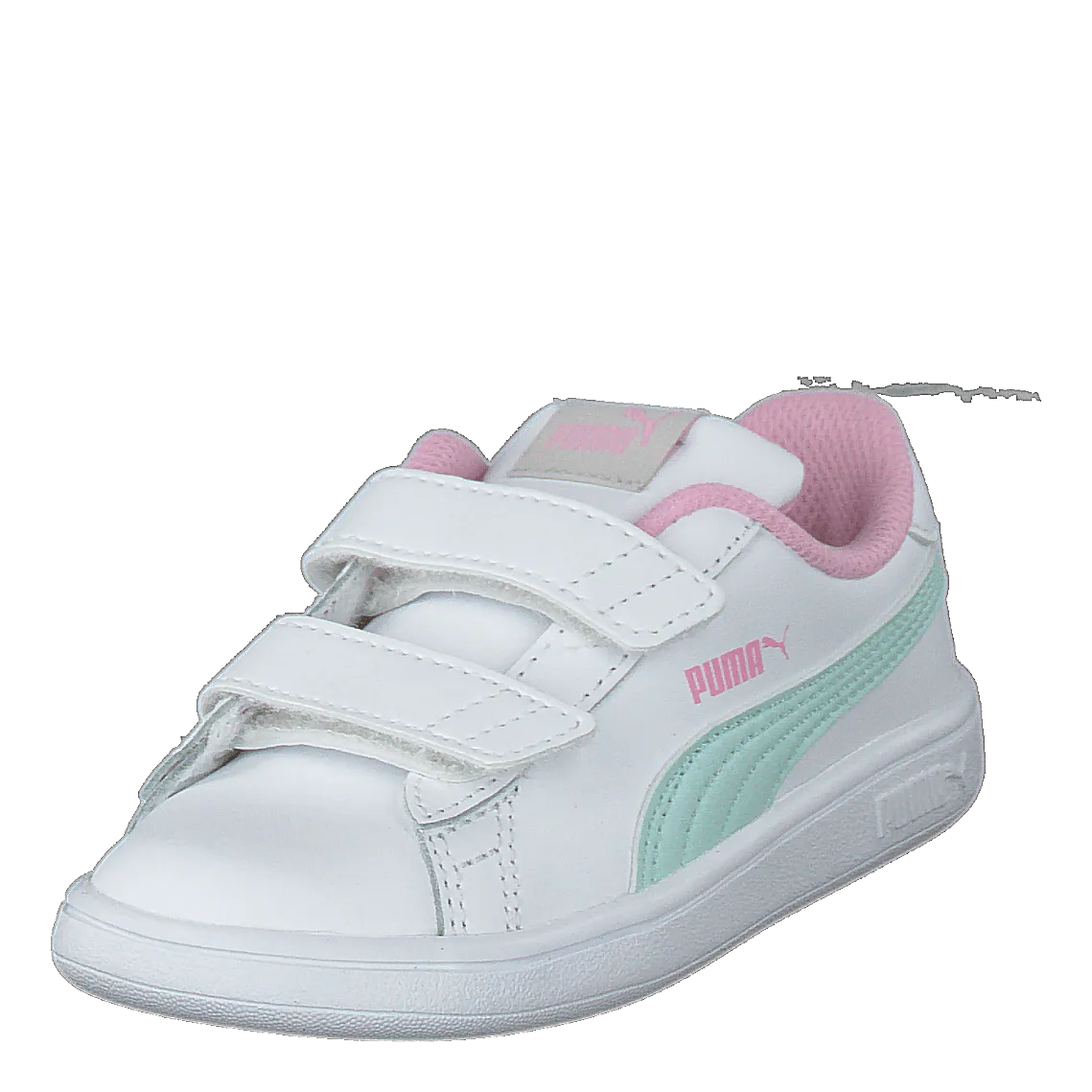 Puma White Fair Aqua Pale Pink Puma Shoes Puma Smash V2 L Inf