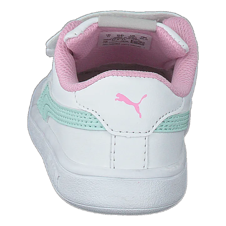 Puma White Fair Aqua Pale Pink Puma Shoes Puma Smash V2 L Inf