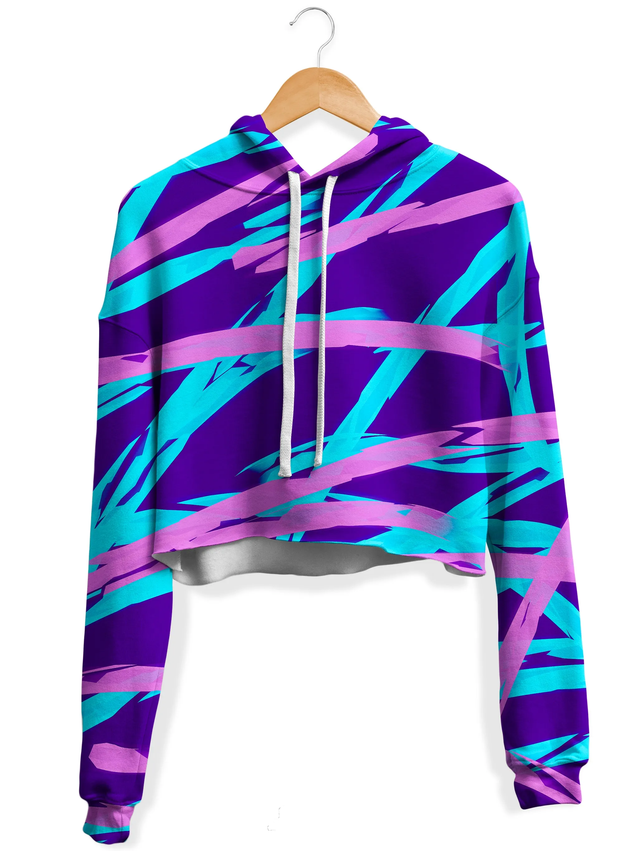 Purple Blue Abstract Rave Hoodie