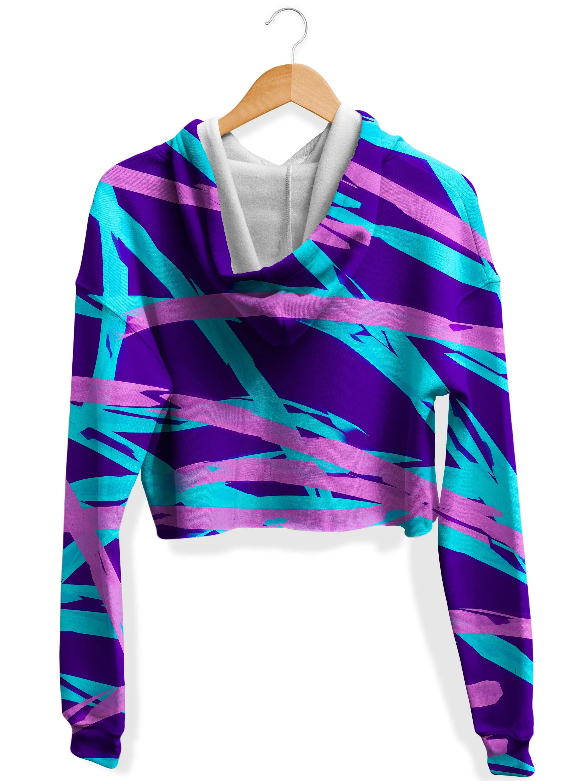 Purple Blue Abstract Rave Hoodie