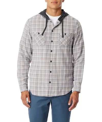 Quartz Switchback Plaid Flannel Hoodies for Men by UNIONBAY