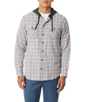 Quartz Switchback Plaid Flannel Hoodies for Men by UNIONBAY