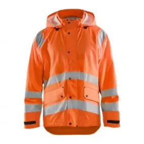 High Visibility Orange Rain Jacket - Blaklader Level 1 (4323)