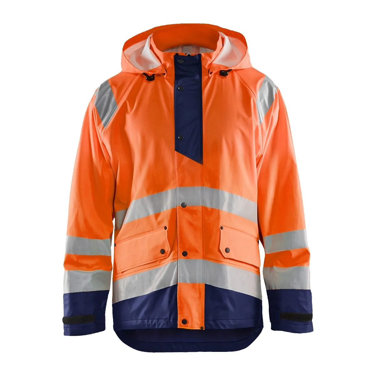 High Visibility Orange Rain Jacket - Blaklader Level 1 (4323)