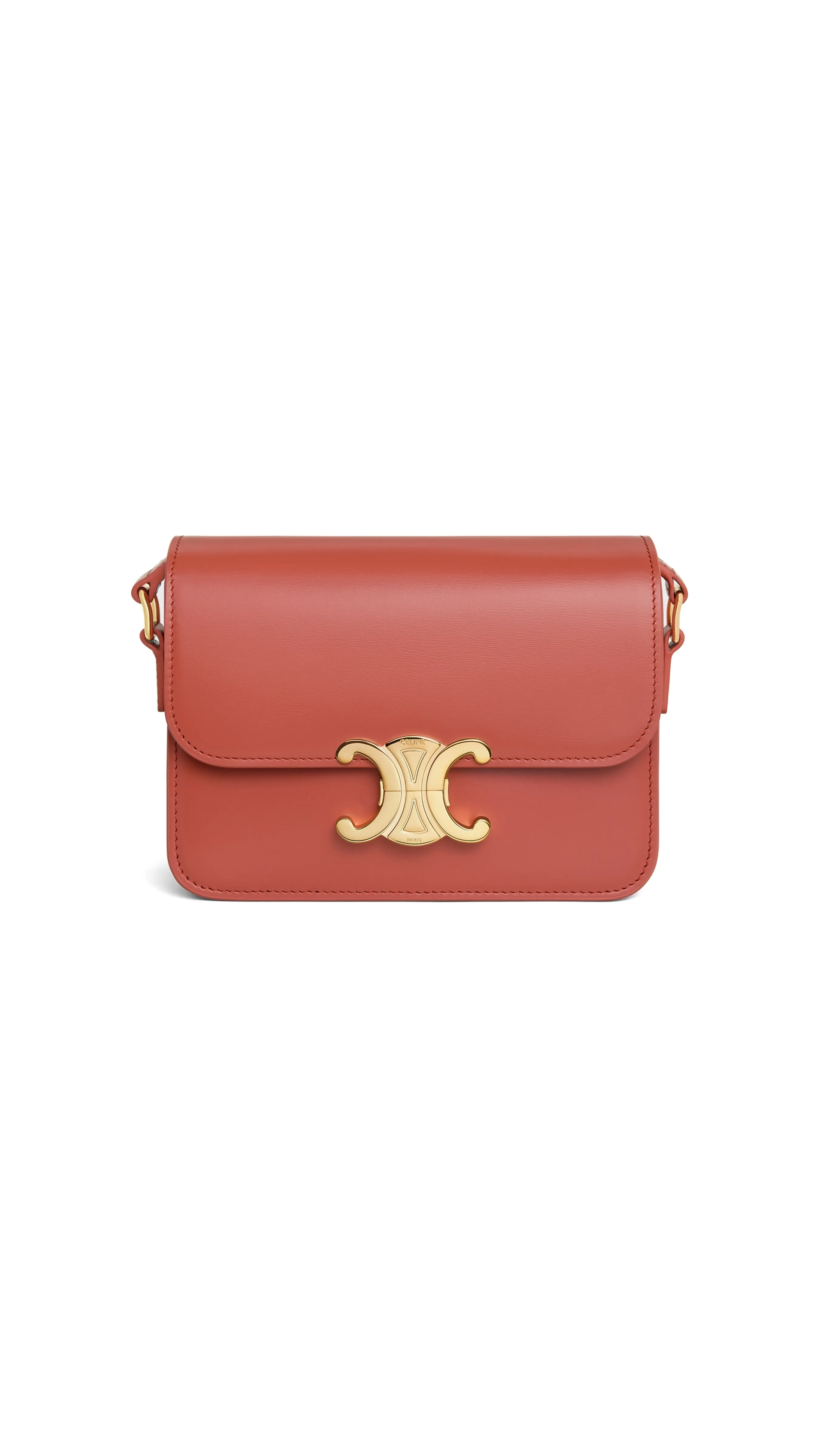 Red Canyon Shiny Calfskin Teen Triomphe Bag