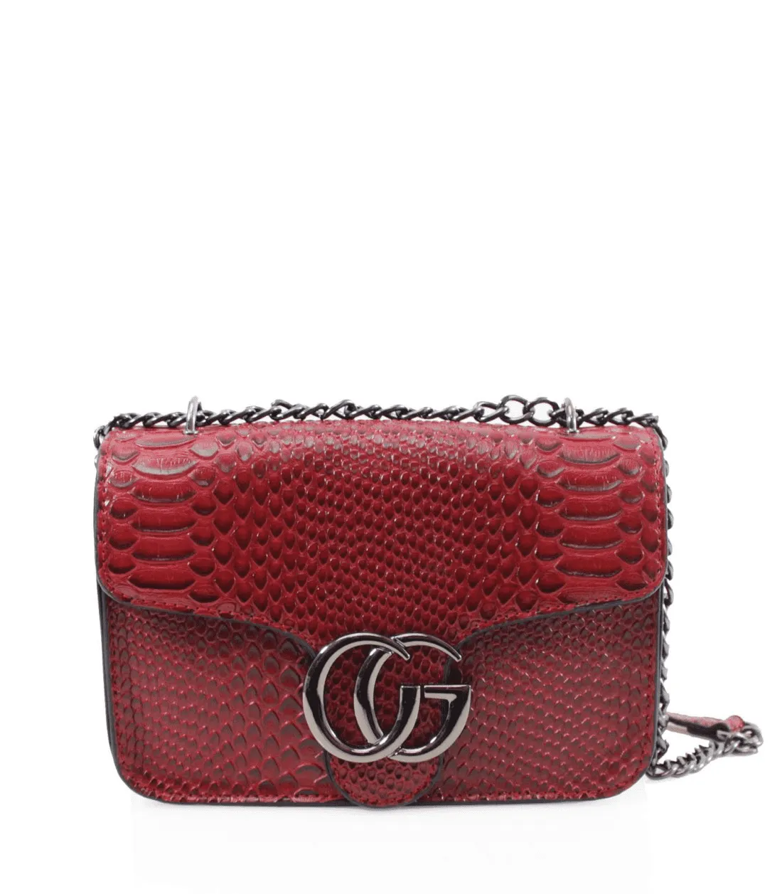 Snake Red Shoulder Bag