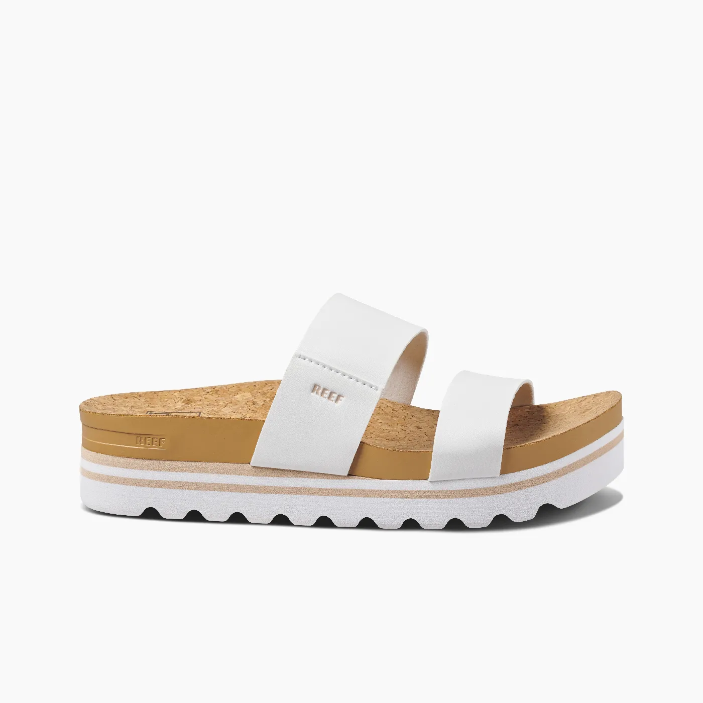 Reef Cushion Vista Hi Sandals - Cloud White