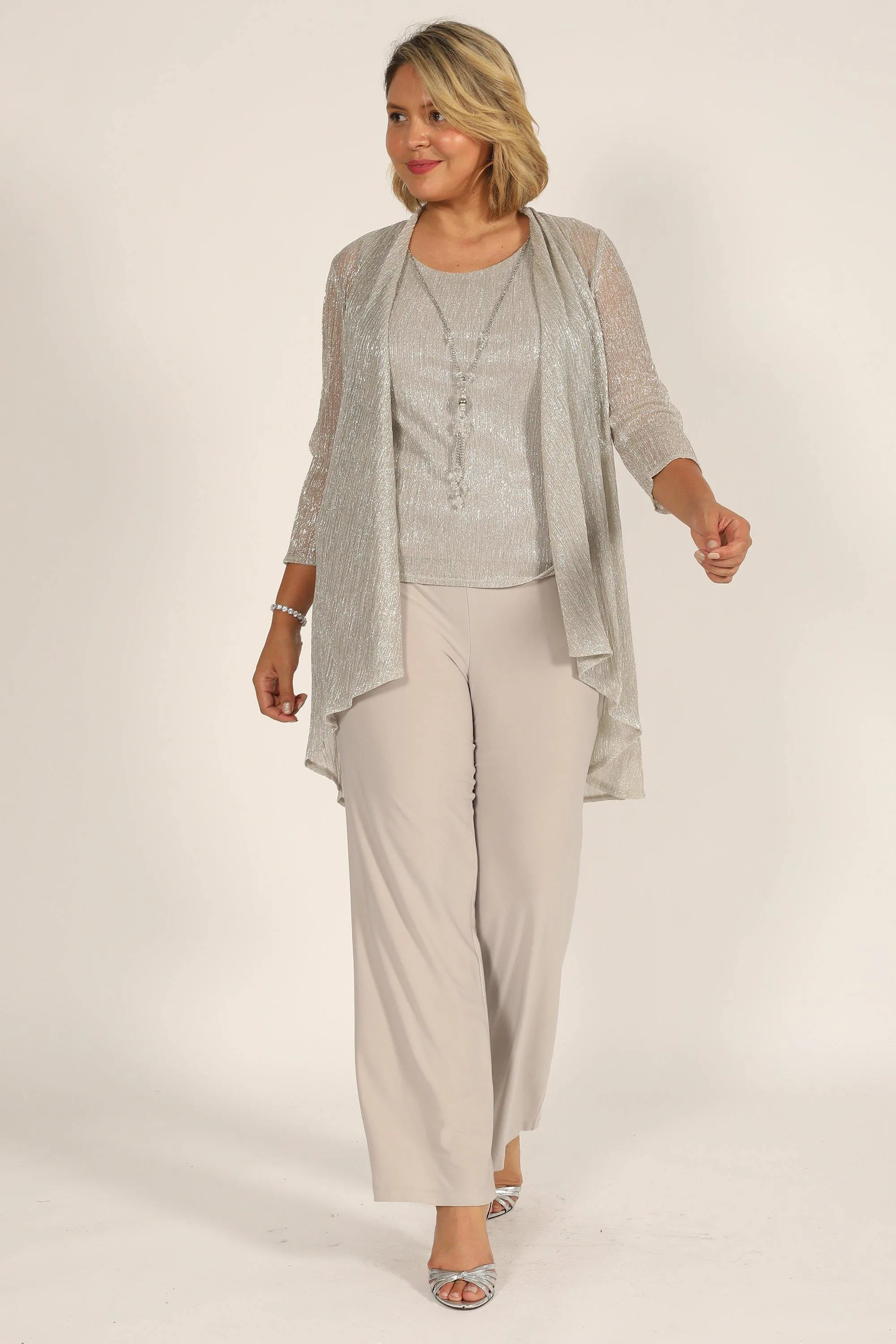 R&M Richards Plus Size Mother Of The Bride Pant Set 7162W