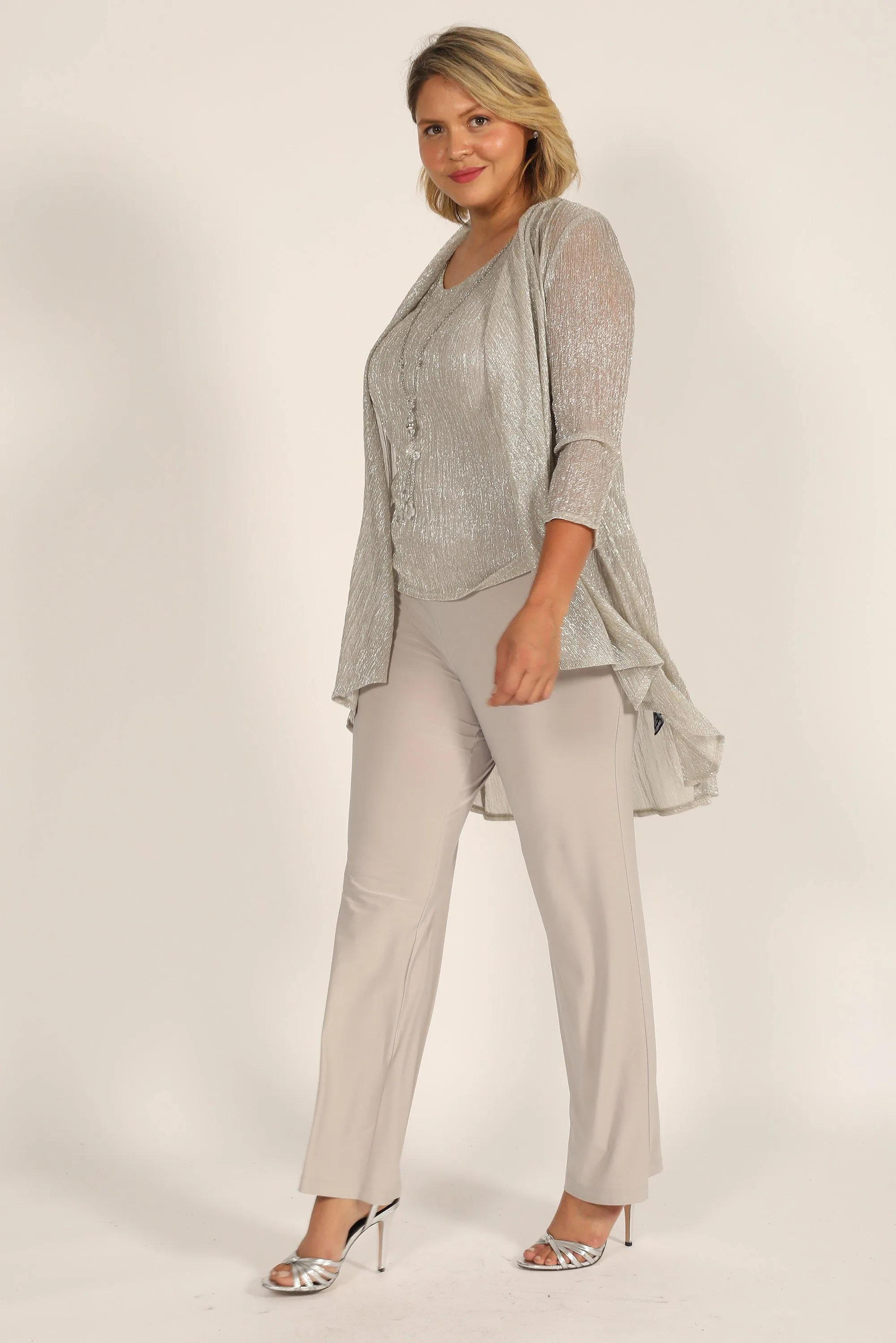 R&M Richards Plus Size Mother Of The Bride Pant Set 7162W