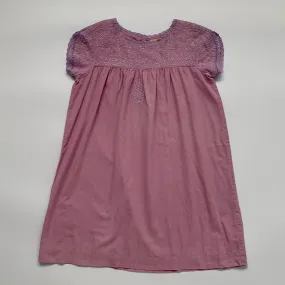 Roller Rabbit Pink Cotton Peasant Dress 8 Year Embroidered Girls Dress