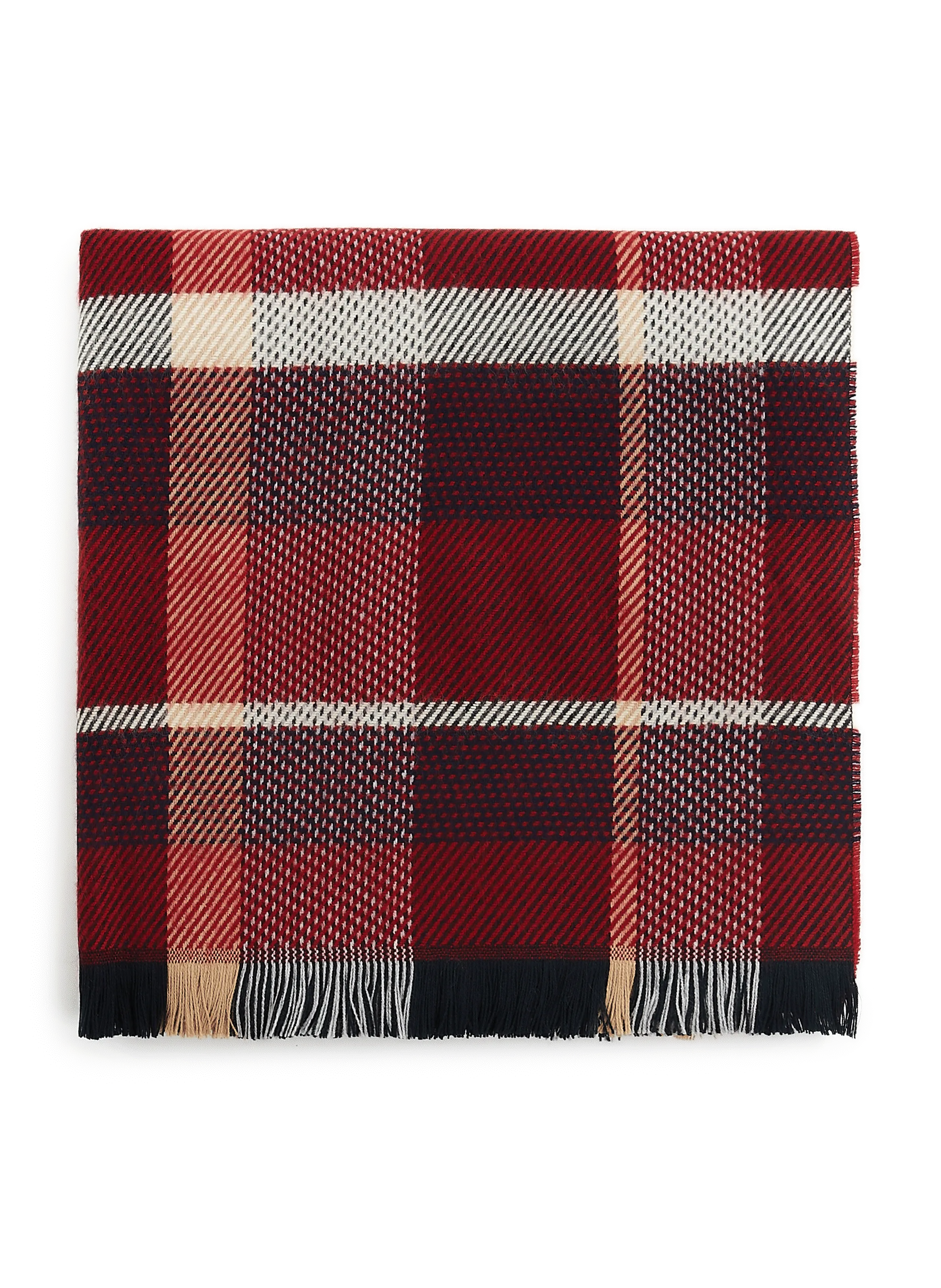 1865 Red Check Scarf - Seasonal Collection