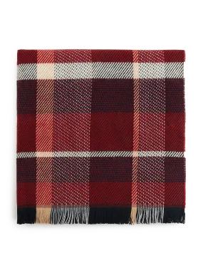 1865 Red Check Scarf - Seasonal Collection