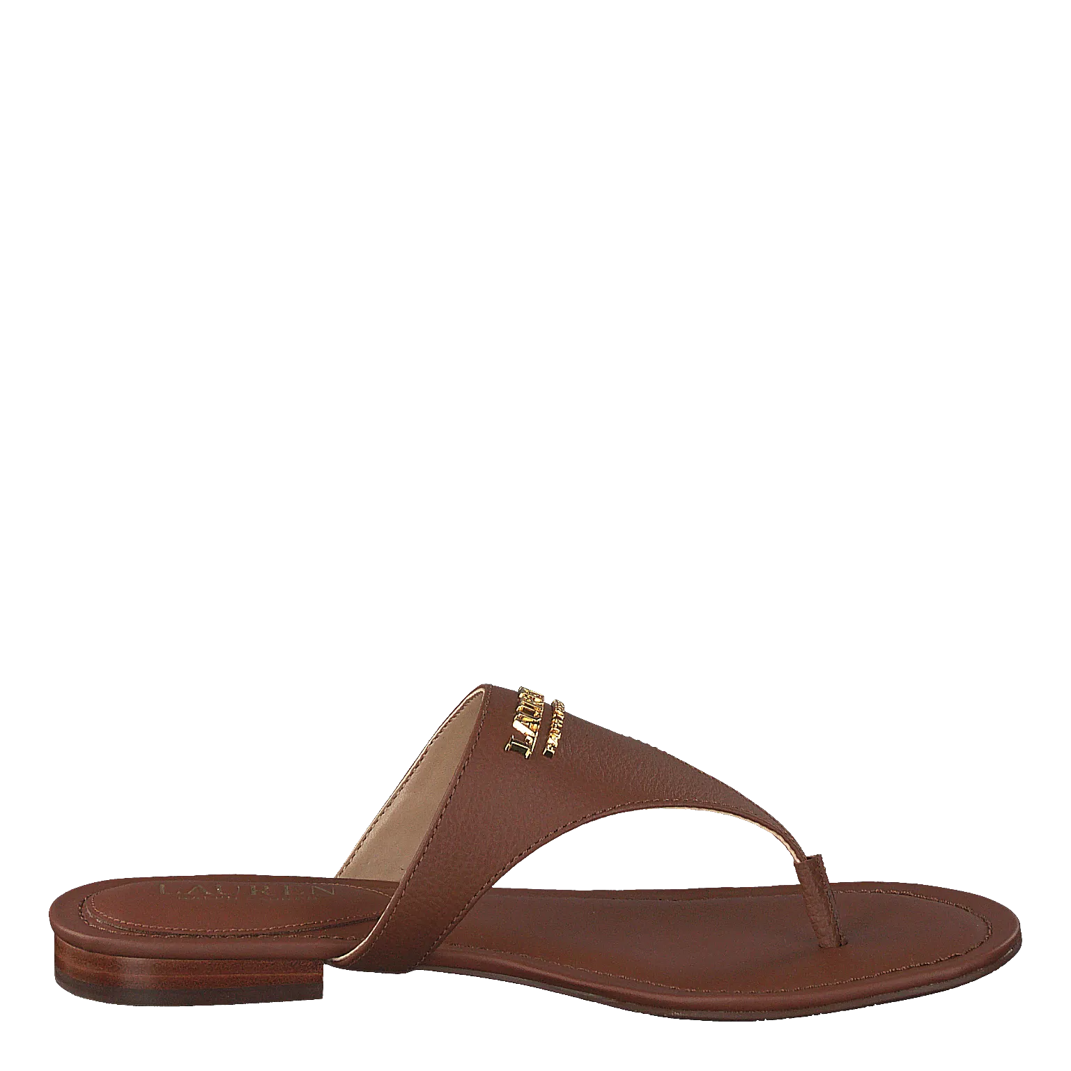 Sandal Deep Saddle Tan Ellah Sandals Flat Lauren Ralph Lauren Shoes