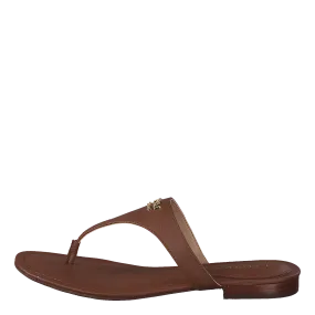 Sandal Deep Saddle Tan Ellah Sandals Flat Lauren Ralph Lauren Shoes