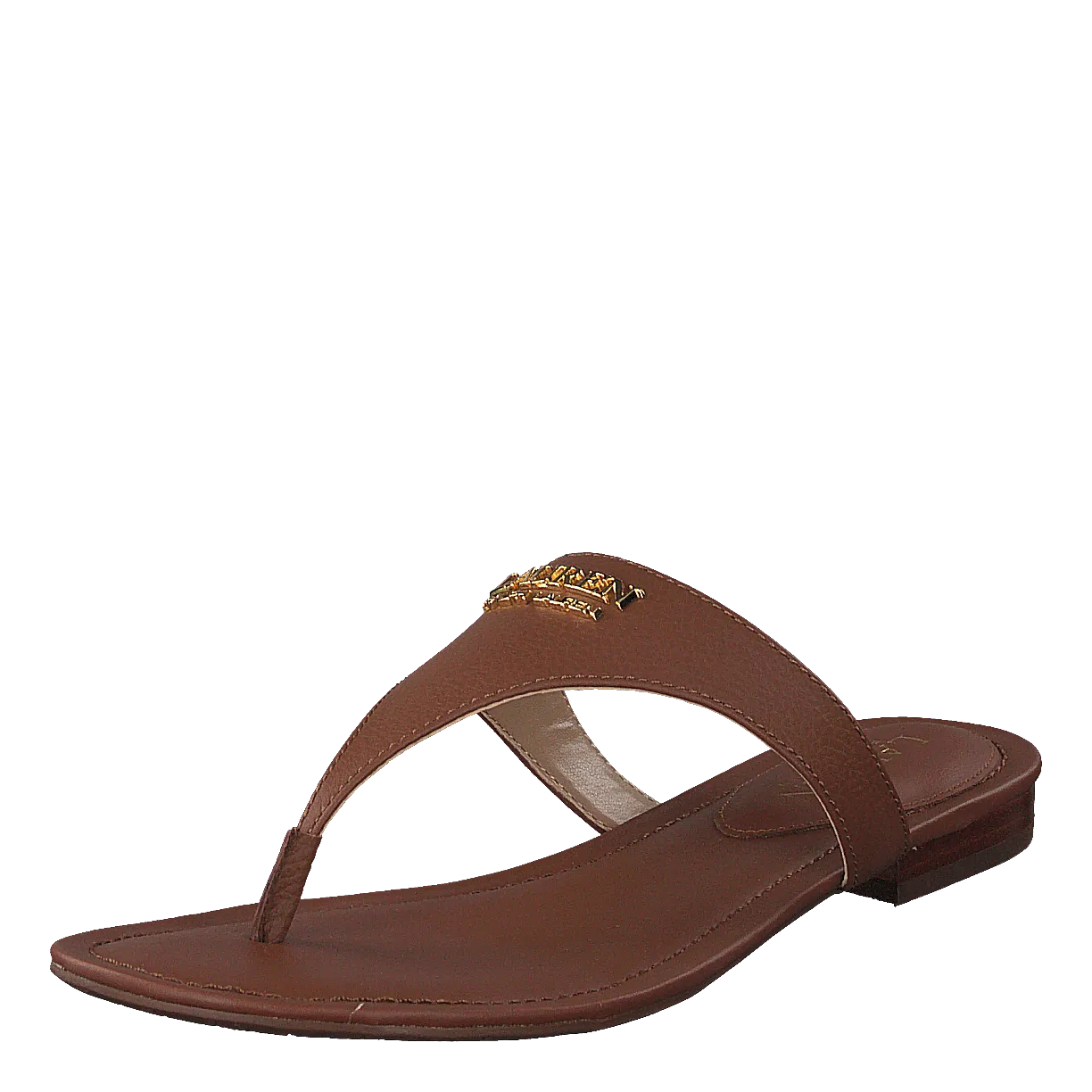 Sandal Deep Saddle Tan Ellah Sandals Flat Lauren Ralph Lauren Shoes