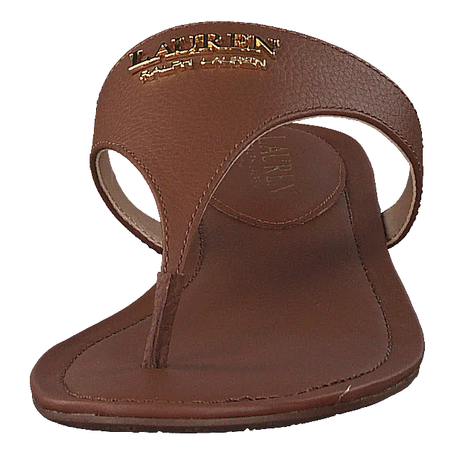 Sandal Deep Saddle Tan Ellah Sandals Flat Lauren Ralph Lauren Shoes