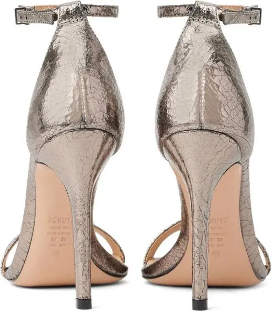 Schutz Gisele 105mm metallic-finish sandals