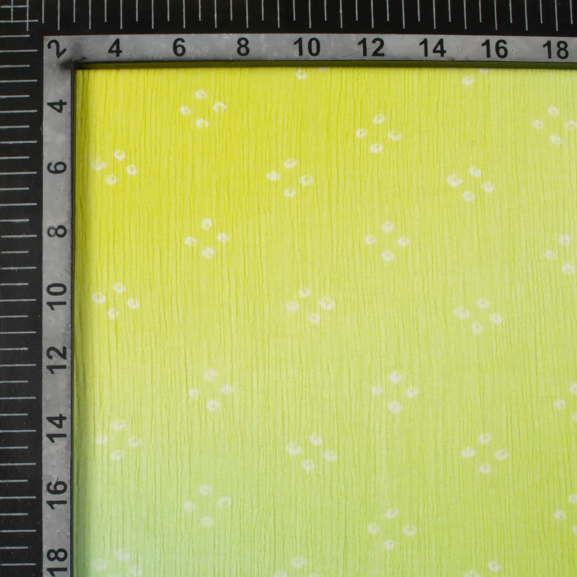 Seafoam Green and Lime Green Ombre Chiffon Fabric - Digital Print Pattern