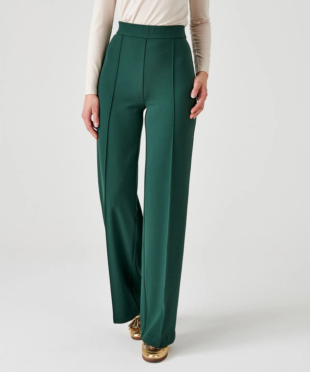 Secret Stretch Wide Leg Comfort Fit Trousers