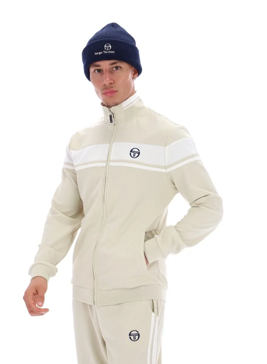 Sergio Tacchini Damarindo Track Jacket in Pelican and Gardenia