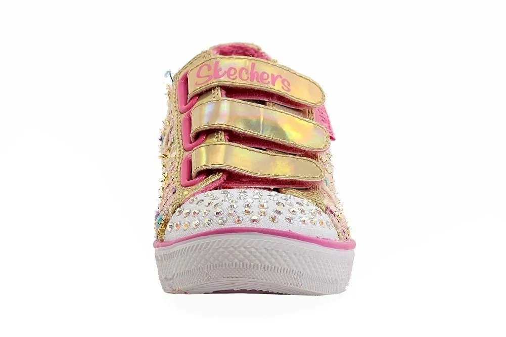 Skechers Girl's Twinkle Toes Chit Chat Secret Chic Light Up Sneakers