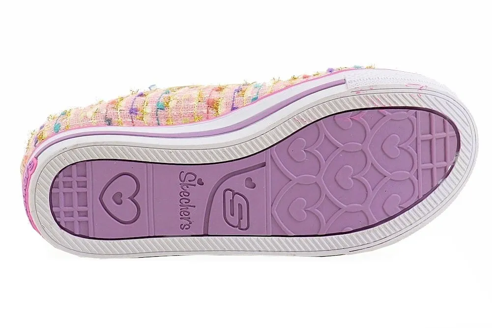 Skechers Girl's Twinkle Toes Chit Chat Secret Chic Light Up Sneakers