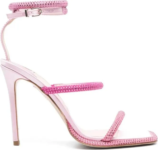 Pink Sophia Webster Callista 100mm Crystal-Embellished Sandals