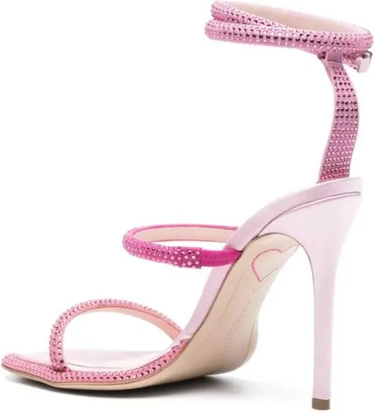 Pink Sophia Webster Callista 100mm Crystal-Embellished Sandals